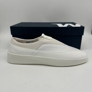 Wolf and Shepherd Cruise Tre White Leather Slip On Sneakers Men US 12